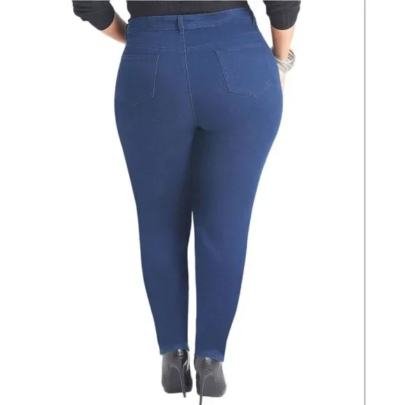 Venus NEW TAGS Embellished Mid Rise Skinny Jeans Size 24 Womens Plus - Picture 2 of 12